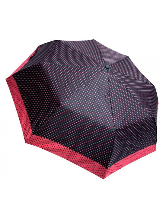 Trend Haus Automatic Umbrella Compact Purple Dotted