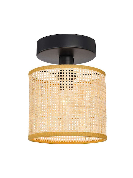 Viokef Erica Ceiling Mount Light 15cm Beige with Socket E14
