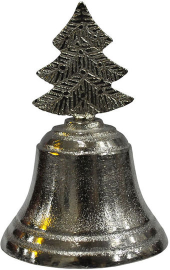 Espiel Christmas Metal Figure Bell Silver Bell Silver Height 9.5cm