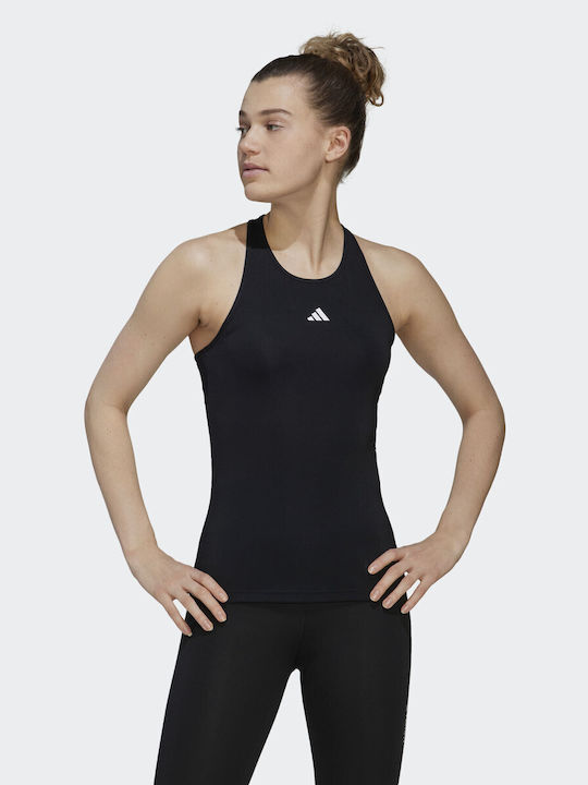 Adidas Techfit Racerback Καλοκαιρινή Γυναικεία Μπλούζα Αμάνικη Μαύρη