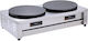 Karamco FJ02BE Double Commercial Electric Crepe Maker 3.2kW with Stove Ø40cm