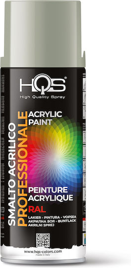 HQS Spray Paint Acrylic Gray RAL 7032 400ml