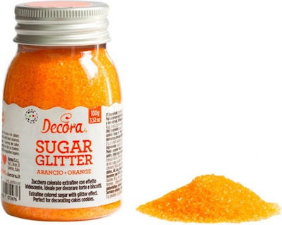 Decora Διακοσμητικό Glitter Πορτοκαλί 100gr