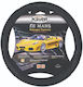 Kaver Car Steering Wheel Cover with Diameter 38cm made of Leatherette Black
