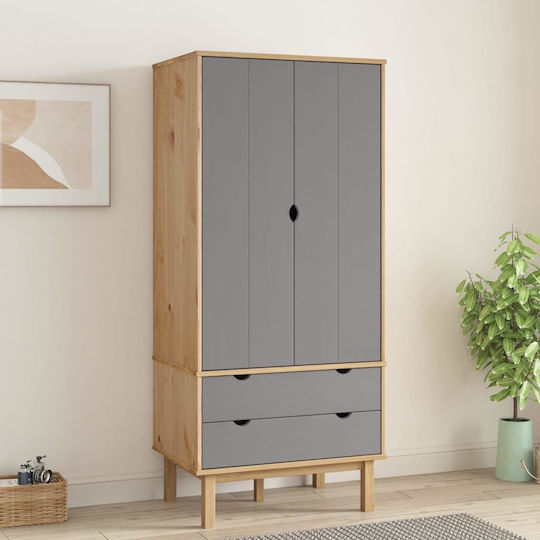 Δίφυλλη Ντουλάπα 76.5x53x172cm Δίφυλλη Ντουλάπα 76.5x53x172cm