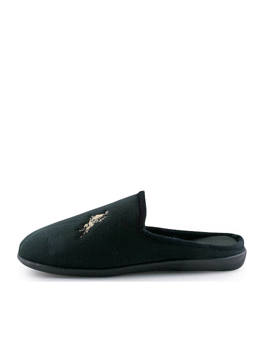 Love4shoes Winterliche Herrenhausschuhe Schwarz