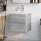 vidaXL Countertop with Sink L41xW38.5xH45cm Grey Sonoma