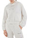 Damen Sweatshirt Kapuzen Weiß