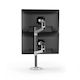 Ergotron LX Dual Stacking Schreibtisch Halterung für 2 Monitore bis 40" mit Arm Silber