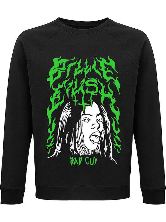 Sweatshirt Unisex Bio "Billie Eilish Bad Guy" Schwarz