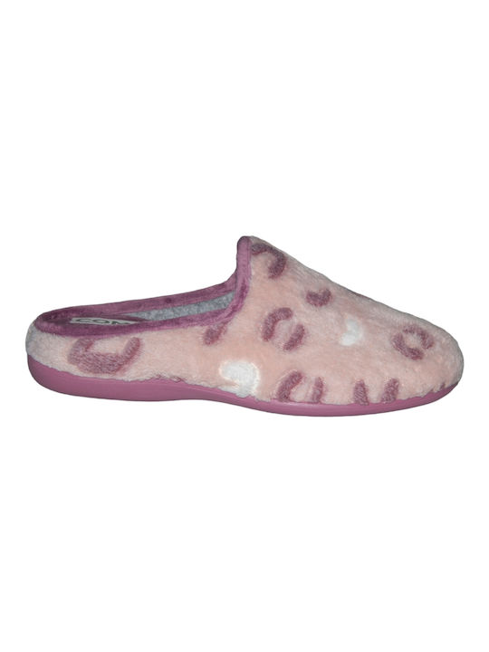 Women's anatomical slippers Comfy FST21-120 Pink-Purple