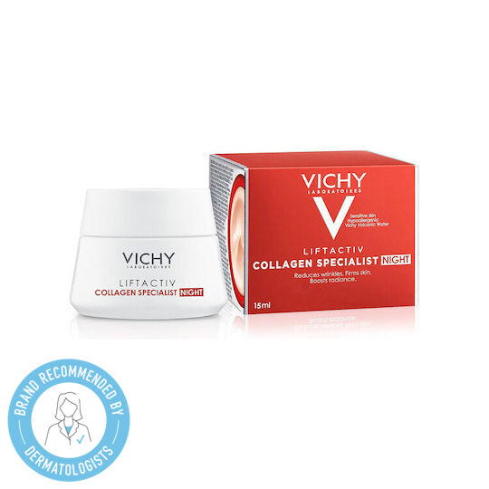 Vichy Liftactiv Collagen Specialist Gesichtsfeuchtigkeitscreme für Anti-Aging, Festigung & Wiederherstellung 15ml