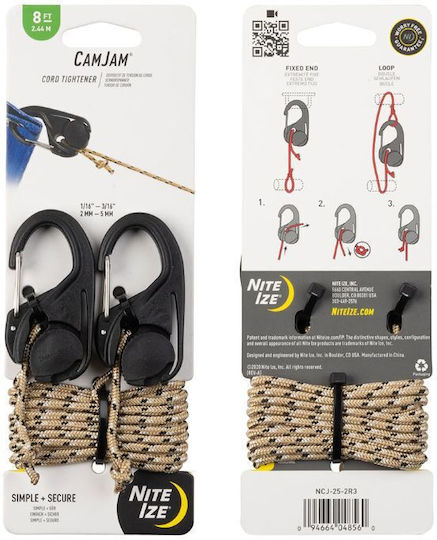 Niteize CamJam Rope Clamps 2pcs