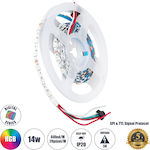 GloboStar LED Strip Power Supply USB (5V) RGB Length 2m and 60 LEDs per Meter SMD5050