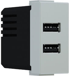 Aca Modys Power Socket with 2 USB Ports Aca Modys Power Socket with 2 USB Ports