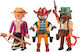Playmobil Western Двама каубои и една каубойка за 4+ години години