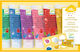 Djeco Glitter Finger Paints Set 6pcs