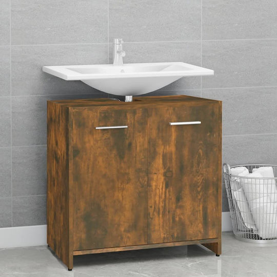 vidaXL Waschtisch ohne Waschbecken L60xB33xH60cm Eiche