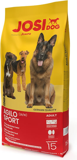 Josera Josidog Agilo Sport 15kg Trockenfutter ohne Gluten für erwachsene Hunde mit Gemüse und Reis