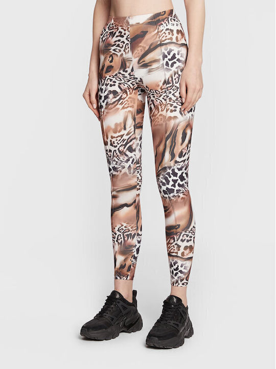 Guess Frauen Lang Leggings Hochgeschnitten Braun