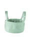 Kleine Wolke Storage Basket Fabric Green 19x19x19cm 1pcs