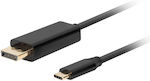 Lanberg USB 3.2 Cable USB-C male - DisplayPort male Μαύρο 1m (CA-CMDP-10CU-0010-BK)