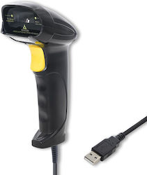 Qoltec Handheld-Scanner Verkabelt mit 1D-Barcode-Lesefunktion