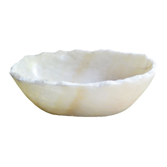 Artekko Bol Decorativ din Marmură Ecru 36x30x12cm 1buc