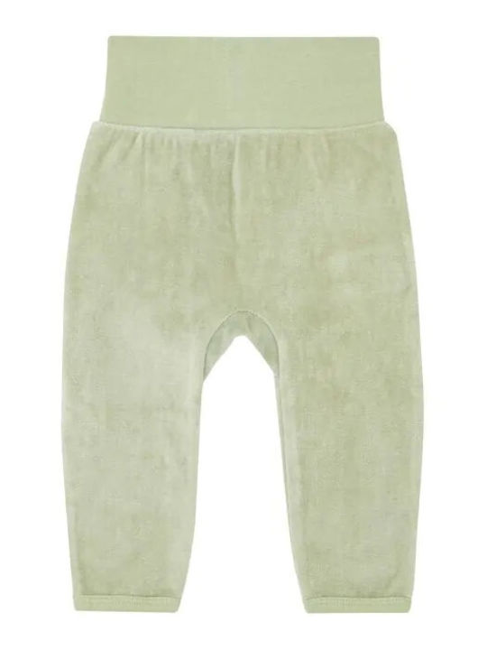 Velour pants Sense Organics Sage Green organic cotton