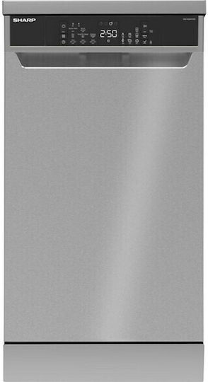 Sharp Mașină de spălat vase independentă pentru 14 seturi de vase L59.8xÎ85cm Inox