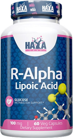 Haya Labs Acid R-Alfa Lipoic Alte Suplimente Alimentare 60 Capsule