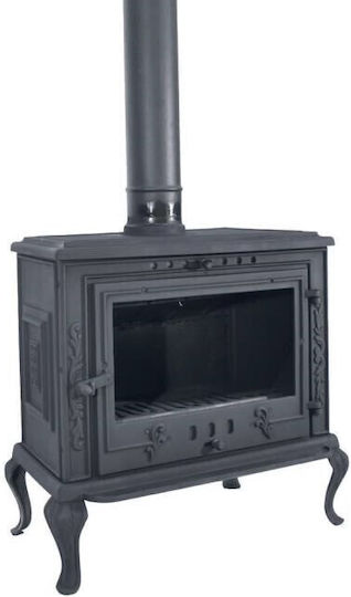 CHytiria Misailidi Lincoln-008A Fontă Soba pe lemne 15kW Negru