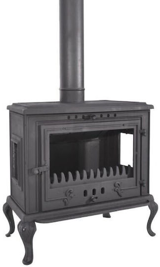 CHytiria Misailidi Lincoln-008B Cast Iron Wood Stove 15kW Black
