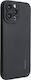 Enkay Liquid Shockproof Back Cover Silicone / Tempered Glass Black (iPhone 14 Pro Max)
