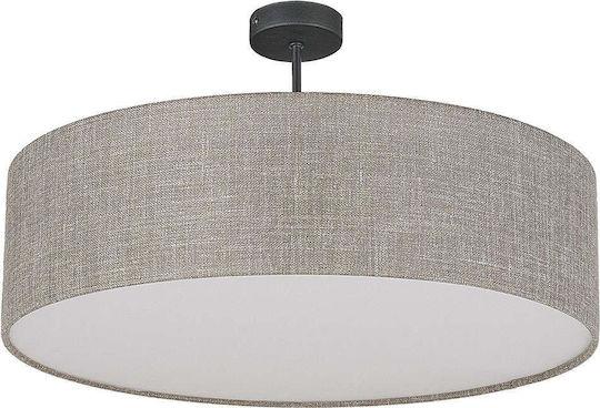 TK Lighting Rondo Πλαφονιέρα Οροφής 60εκ. Μπεζ με Ντουί E27