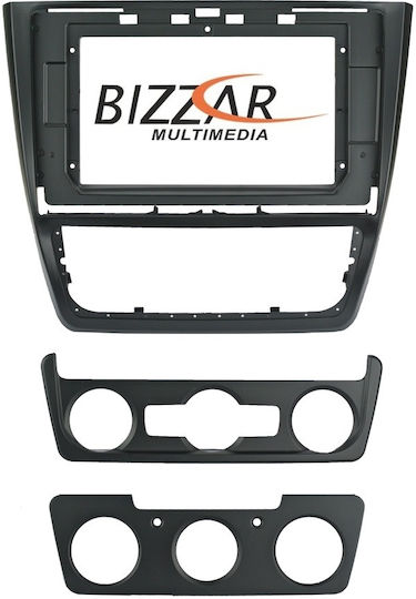 Bizzar DIN Fascia Panels 2 Din Compatible with Screen 10" for Skoda Yeti 2009-2017