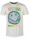 Amplified Amplified Nirvana Scribble Smiley T-shirt Nirvana White Cotton ZAV210L34