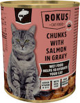 Rokus Wet Food for Adult Cats In Can with Salmon 1pc 810gr