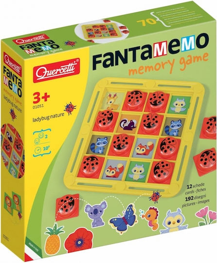 Brettspiel Fantamemo Ladybug Nature für 2 Spieler 3+ Jahre 1051 (EN) Quercetti