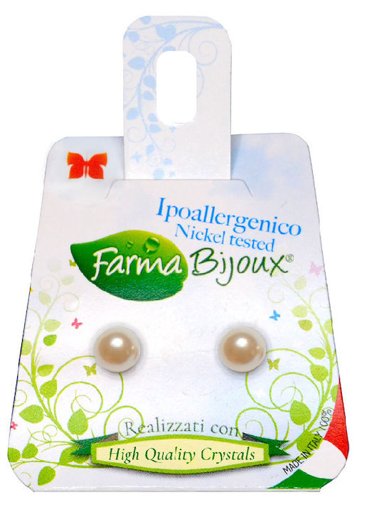 Farma Bijoux Πέρλες Υποαλλεργικά Παιδικά Σκουλαρίκια Καρφωτά