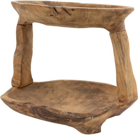 Artekko Woody Platou Decorativ Din Lemn Maro