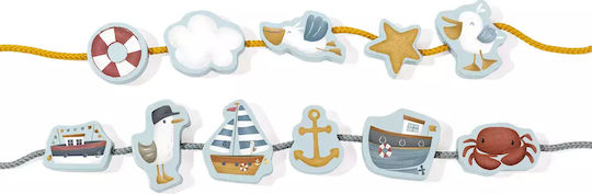 Little Dutch Lacing Toy Sailors Bay made of Wood for 3++ Months
