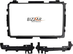Bizzar DIN-Verkleidungsplatten 2 Din Kompatibel mit Bildschirm 9" für Honda HR-V 2014-2021