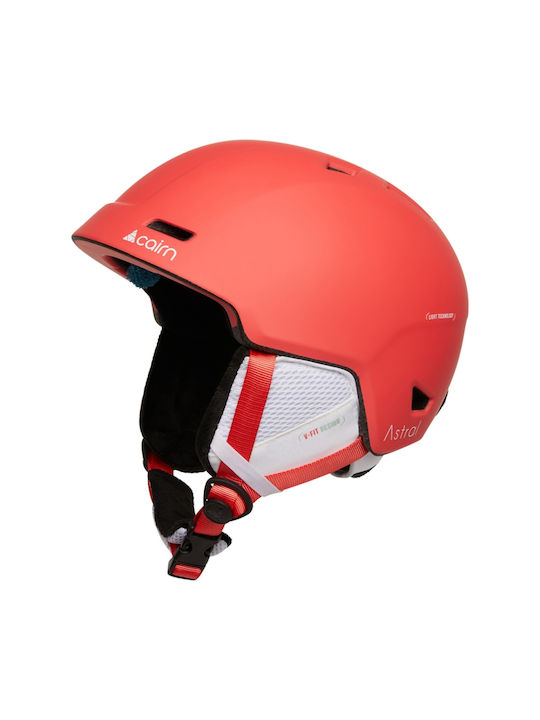 Cairn Astral Γυναικείο Κράνος για Σκι & Snowboard σε Πορτοκαλί Χρώμα