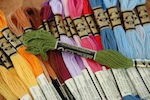 Set of threads with stitch for sewing-4pcs