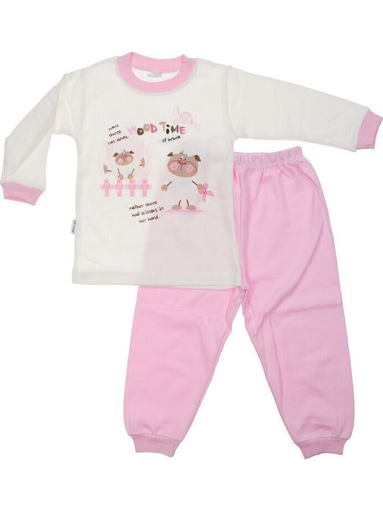 Papillon Kids Kinder-Nachtwäsche Winter Rosa