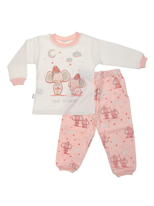 Papillon Kids Kinder Schlafanzug Winter Baumwolle Rosa