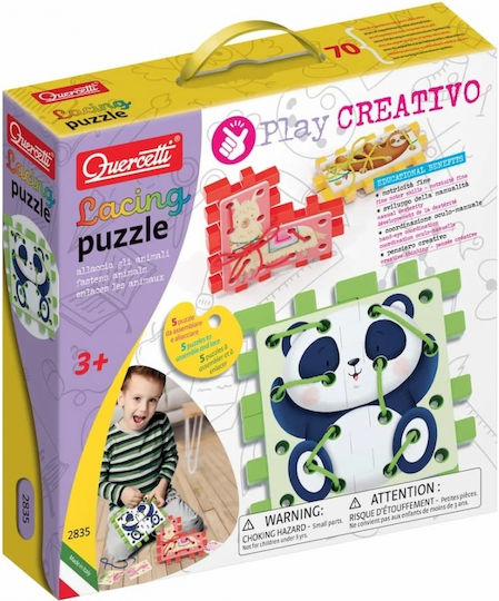 Quercetti Παιχνίδι με Κορδόνια Lacing Puzzle για 36+ Μηνών