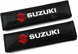 Carsun Set of 2pcs Car Seat Belt Pads Black Suzuki