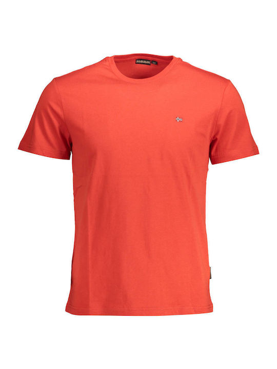 Napapijri Herren T-Shirt Kurzarm Rot